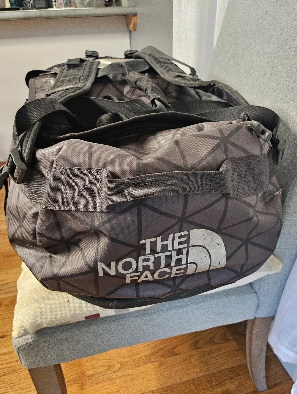 The North Face Men’s Charcoal Patterned Duffel Bag